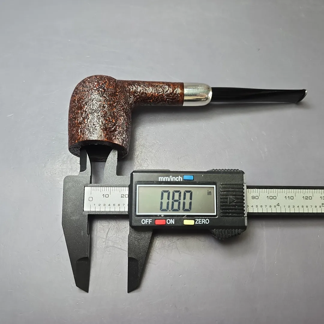 MBSD Briars Timeless Traditions 1 Sandblasted Billiard w/ Silver Handmade Briar Pipe, New - Image 11