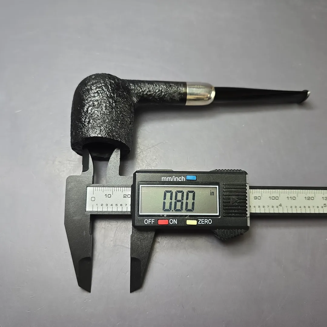 MBSD Briars Timeless Traditions 1 Sandblasted Billiard w/ Silver Handmade Briar Pipe, New - Image 11