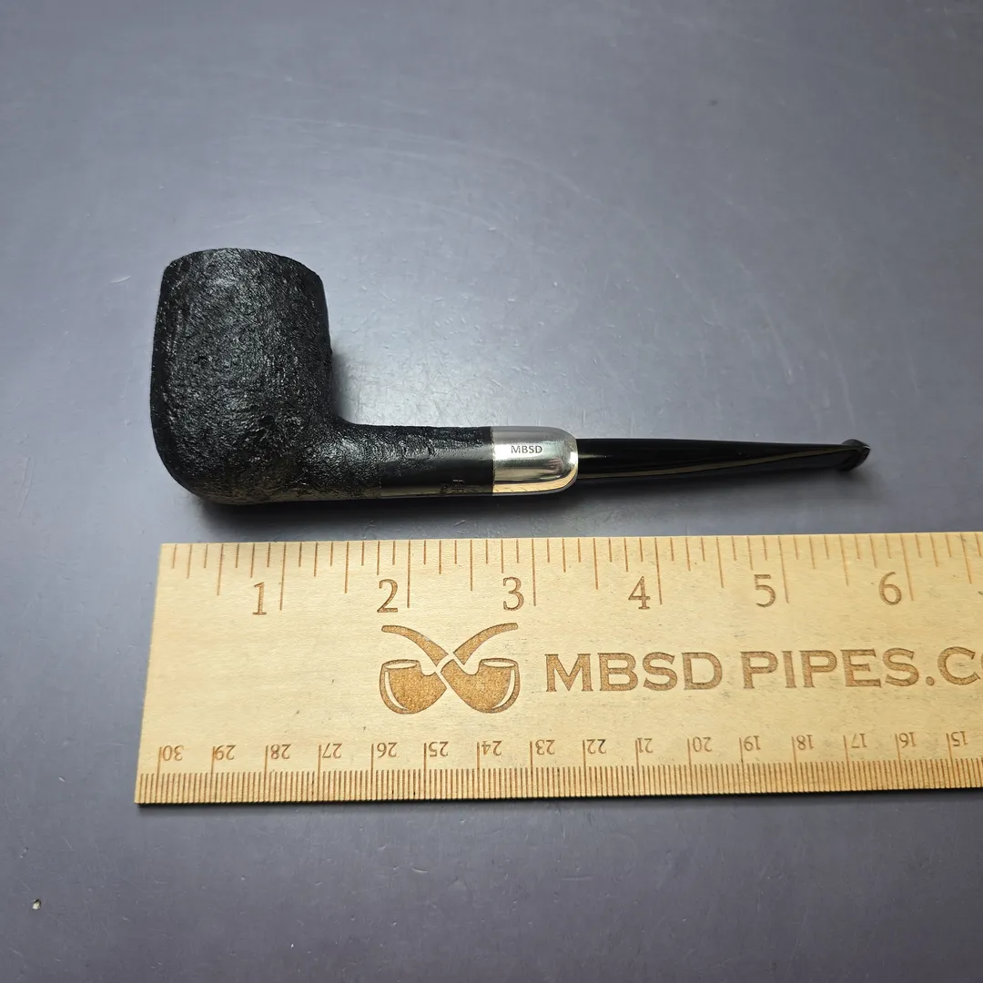 MBSD Briars Timeless Traditions 1 Sandblasted Billiard w/ Silver Handmade Briar Pipe, New - Image 11