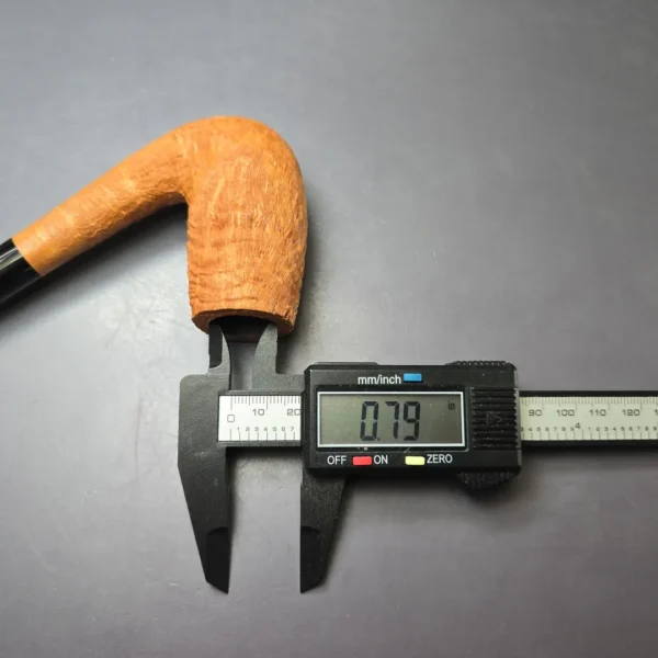 Pipe Tristan Sandblasted "Tanshell" LC Bent Billiard Handmade Briar Pipe, New - Image 11