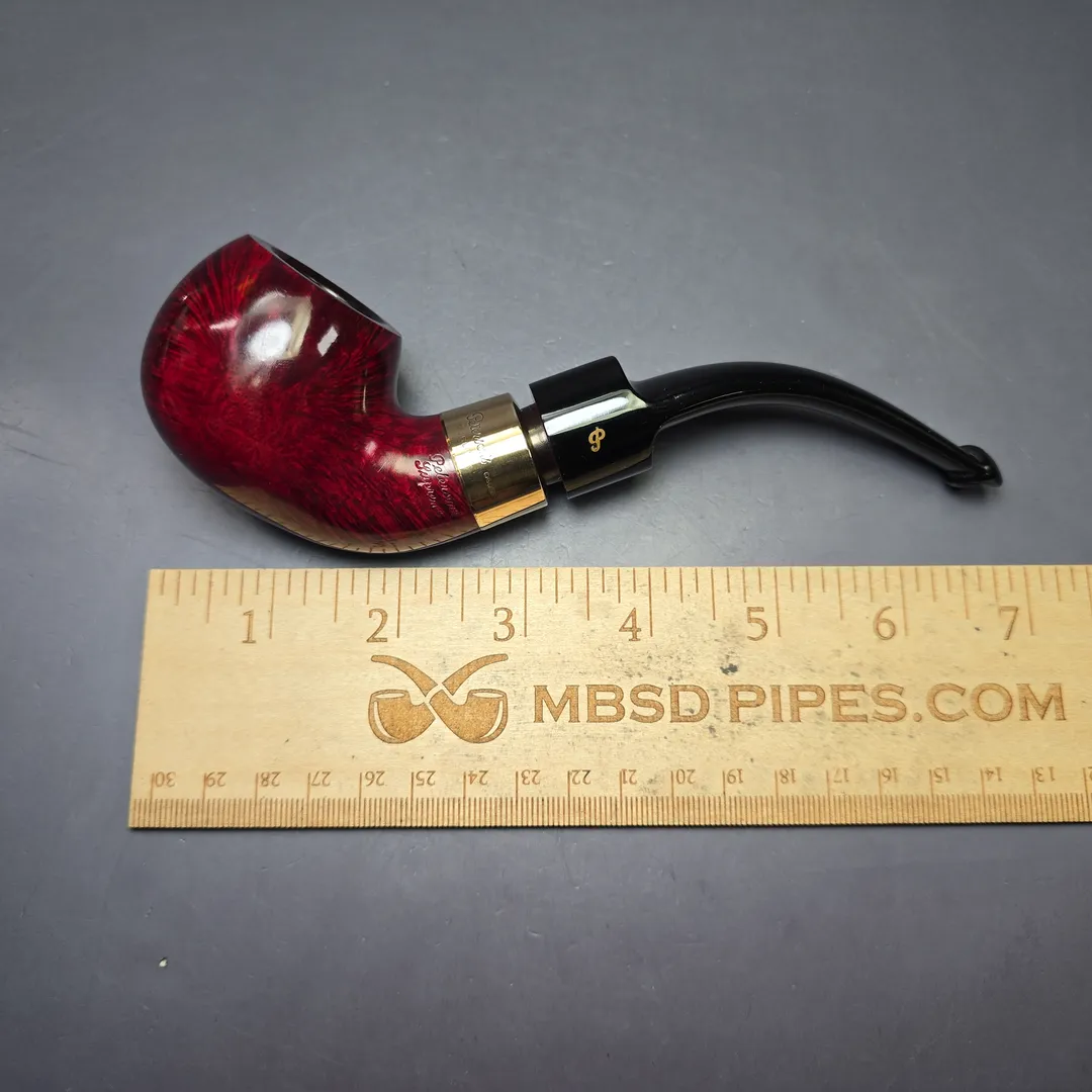 Peterson 1980 System Supreme Gold Mounted 2S Smooth Apple Estate Briar Pipe, Unsmoked - Image 12