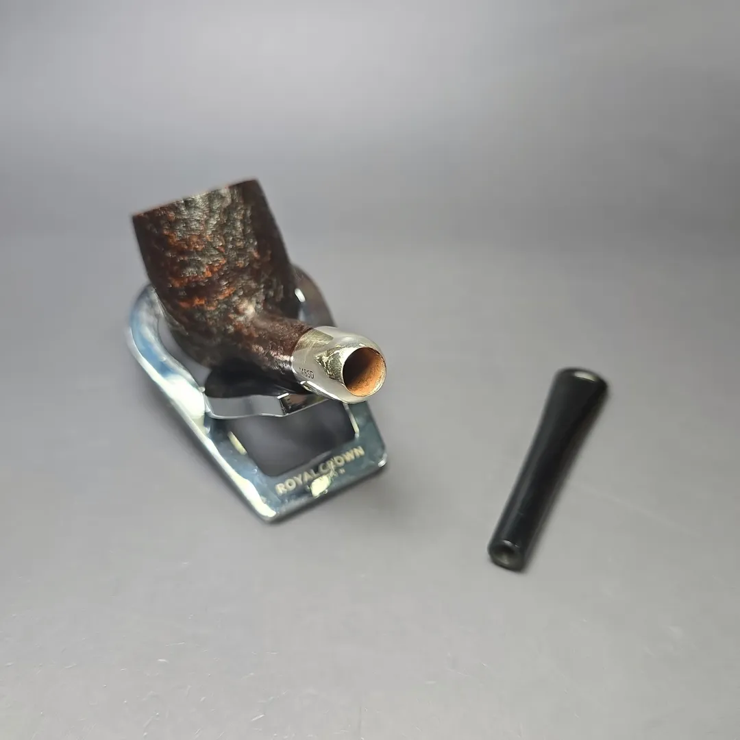 MBSD Briars Timeless Traditions 1 Sandblasted Billiard w/ Silver Handmade Briar Pipe, New - Image 12