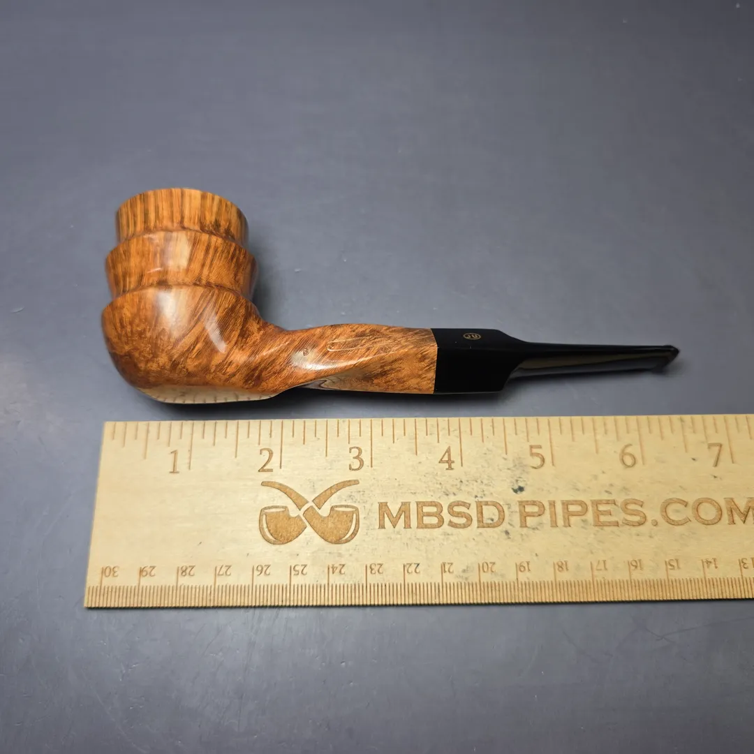 James Upshall B Grade Tradition Smooth Spiral Freehand Estate Briar Pipe, Unsmoked - Image 12