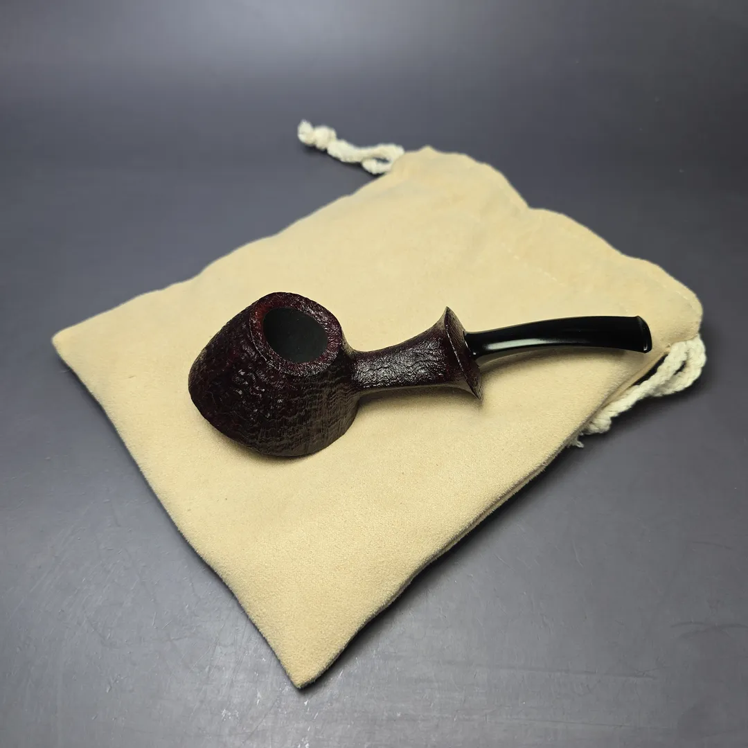 Madao 3000 Sandblasted Asymmetric Speeding Volcano Handmade Briar Pipe, New - Image 12