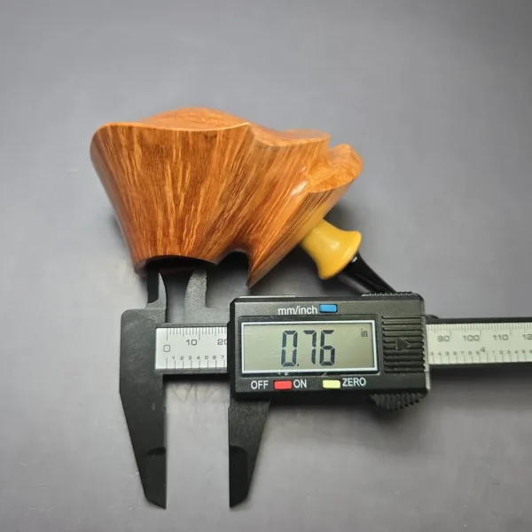 Madao 3000 Smooth Asymmetric Volcano w/ Boxwood Handmade Briar Pipe, New - Image 12
