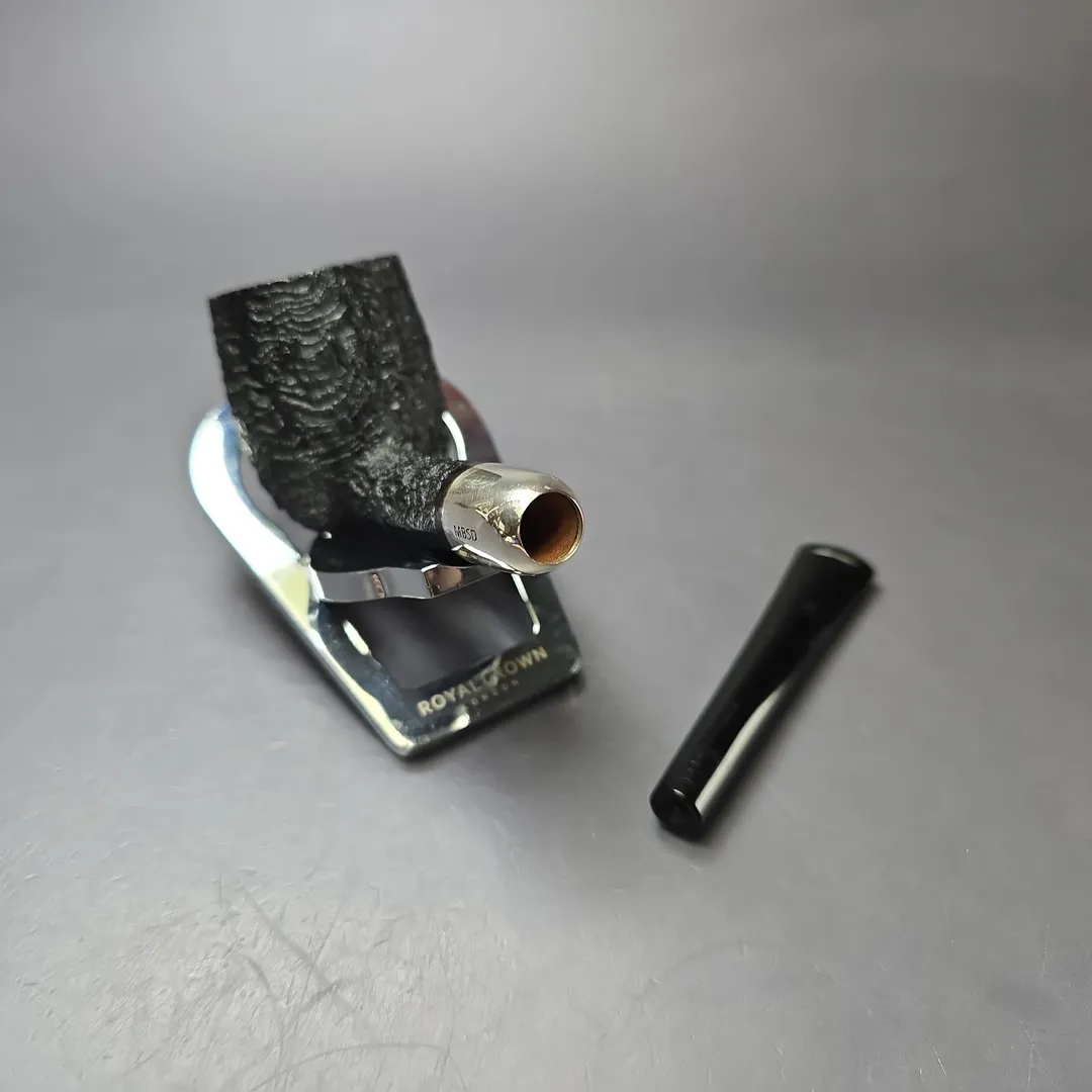 MBSD Briars Timeless Traditions 1 Sandblasted Billiard w/ Silver Handmade Briar Pipe, New - Image 12