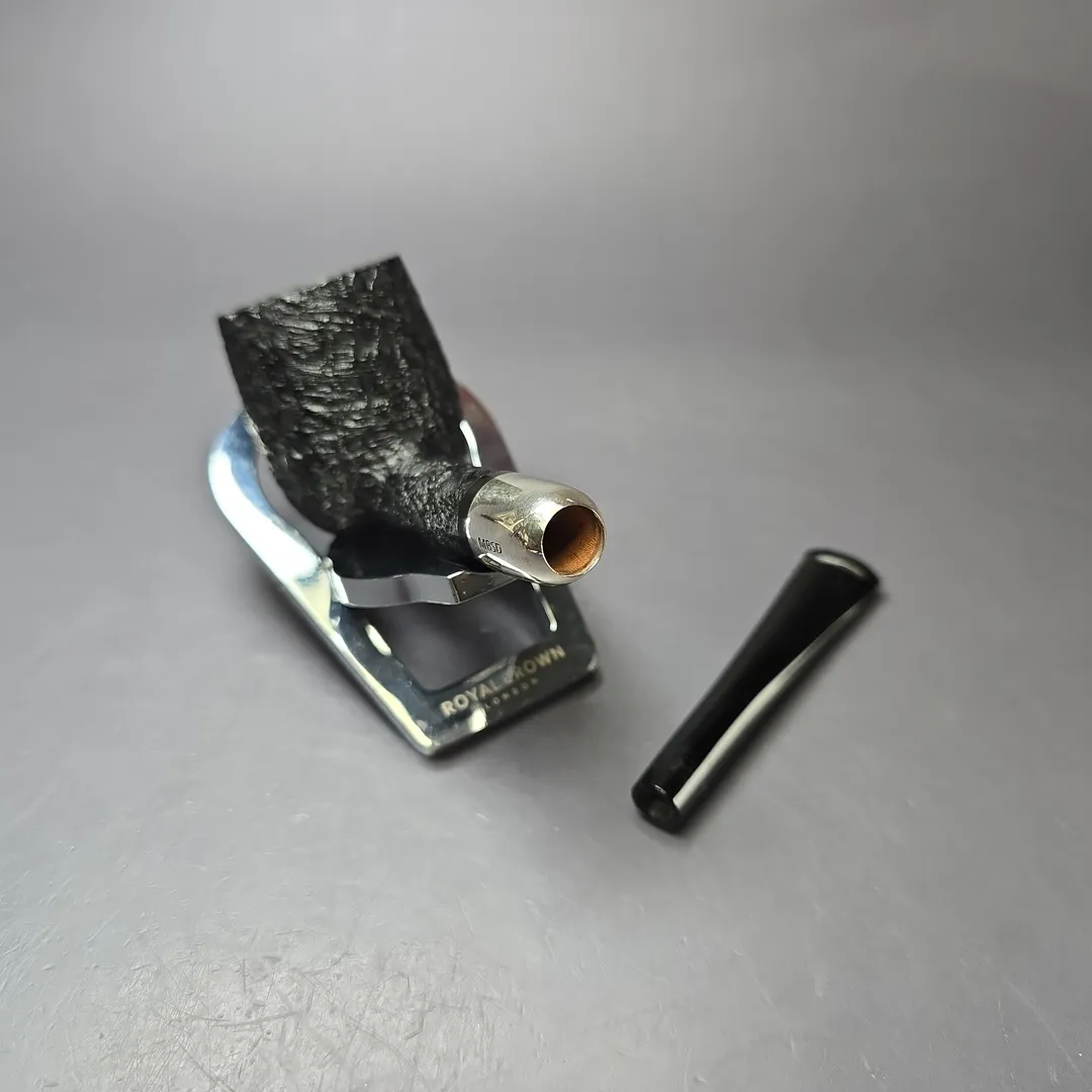 MBSD Briars Timeless Traditions 1 Sandblasted Billiard w/ Silver Handmade Briar Pipe, New - Image 12