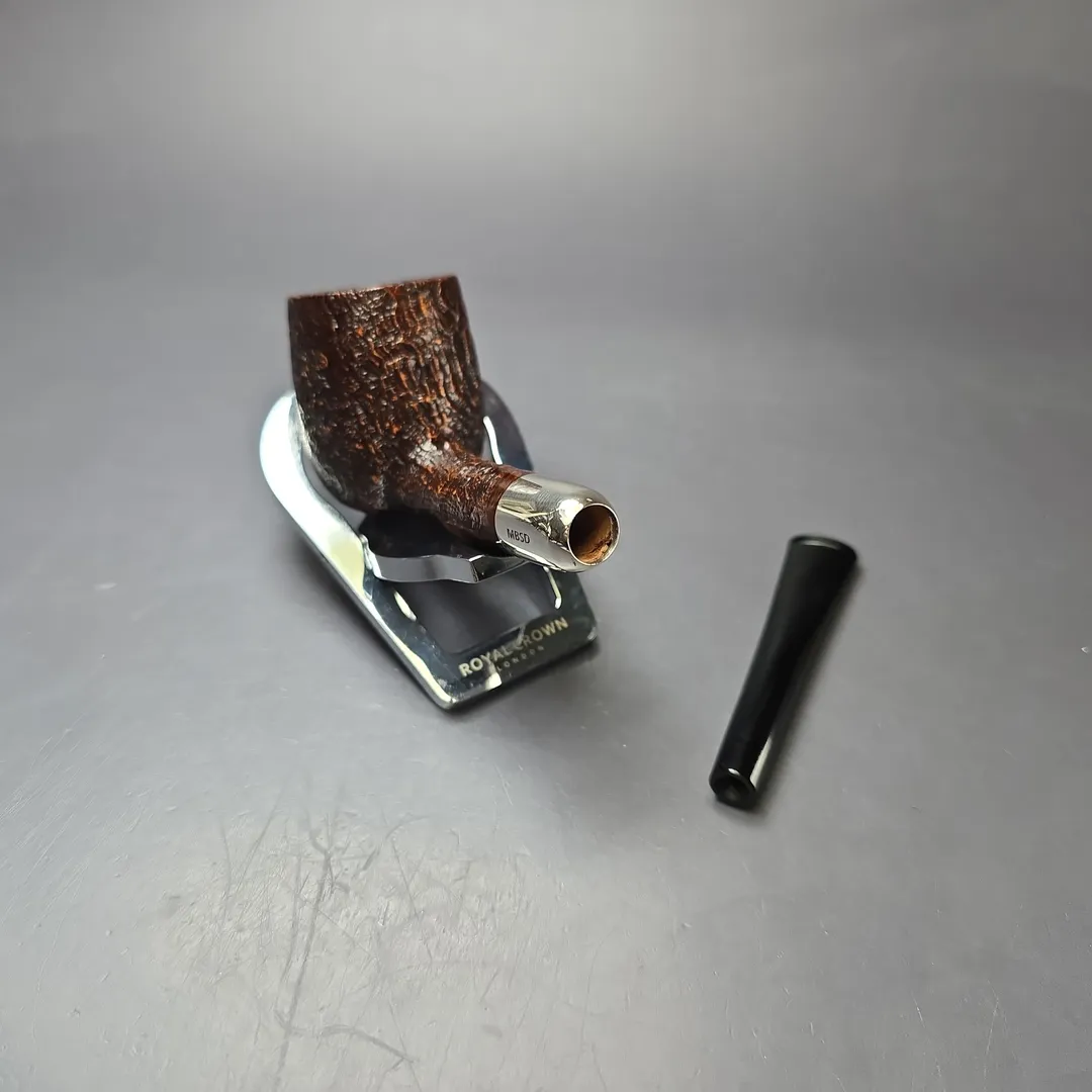 MBSD Briars Timeless Traditions 1 Sandblasted Billiard w/ Silver Handmade Briar Pipe, New - Image 12