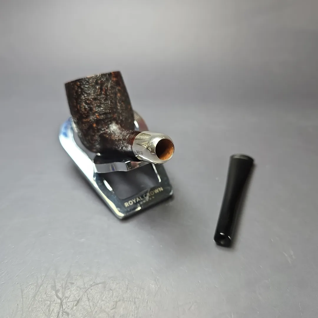 MBSD Briars Timeless Traditions 1 Sandblasted Billiard w/ Silver Handmade Briar Pipe, New - Image 12