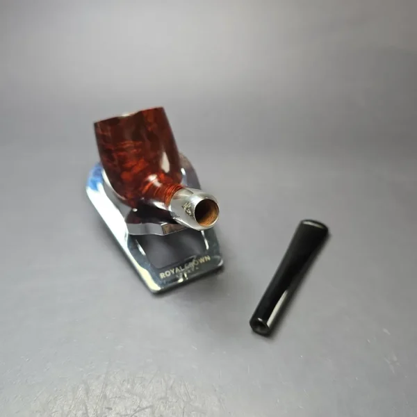 MBSD Briars Timeless Traditions 1 Smooth Billiard w/ Silver Handmade Briar Pipe, New - Image 12