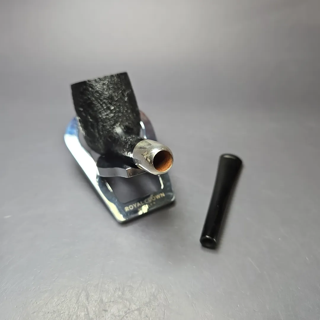 MBSD Briars Timeless Traditions 1 Sandblasted Billiard w/ Silver Handmade Briar Pipe, New - Image 12