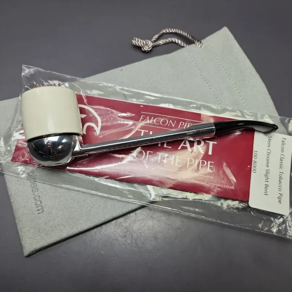 Falcon Classic Curved w/ MBSD Meerschaum Billiard Block Meerschaum Bowl Pipe, New - Image 12