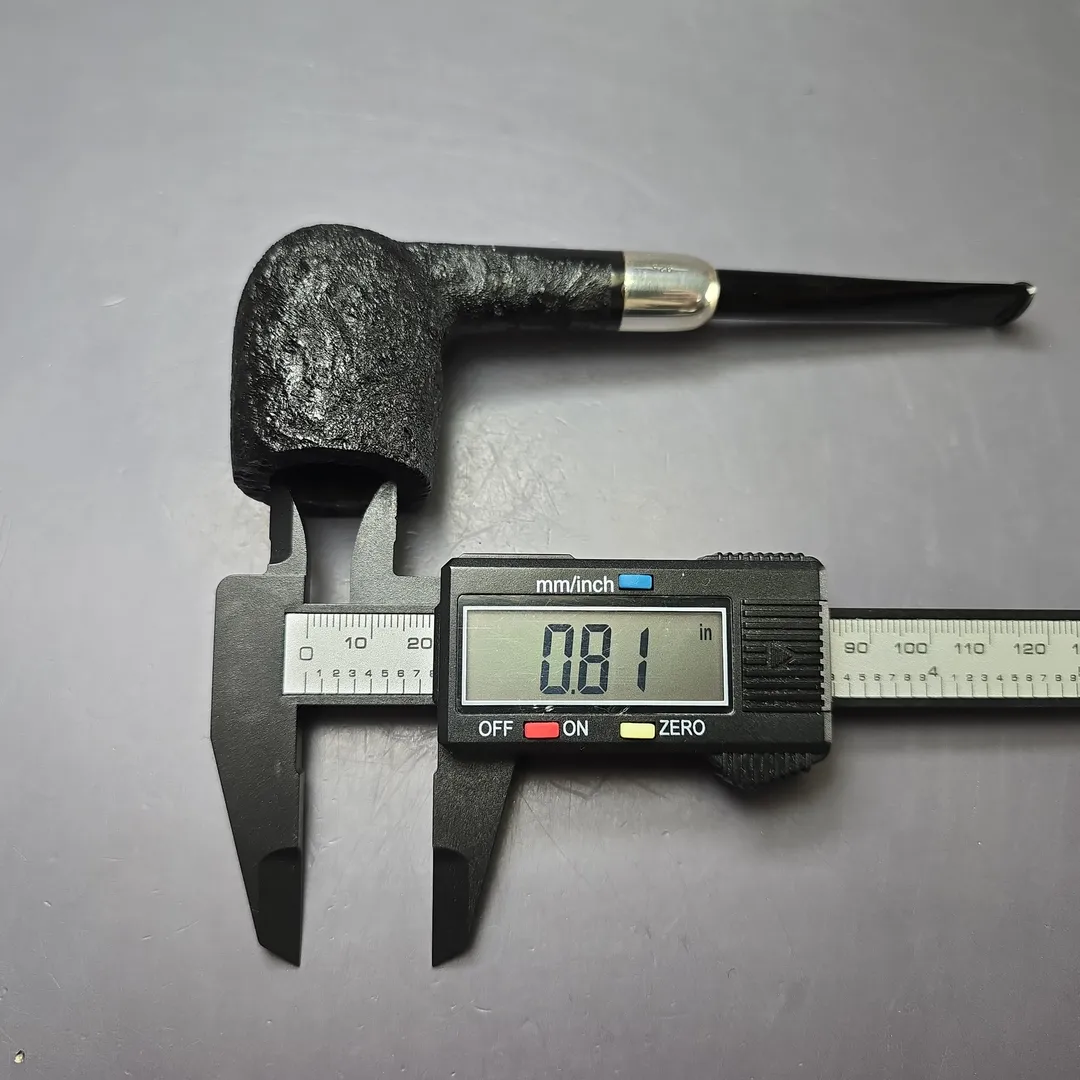 MBSD Briars Timeless Traditions 1 Sandblasted Billiard w/ Silver Handmade Briar Pipe, New - Image 12