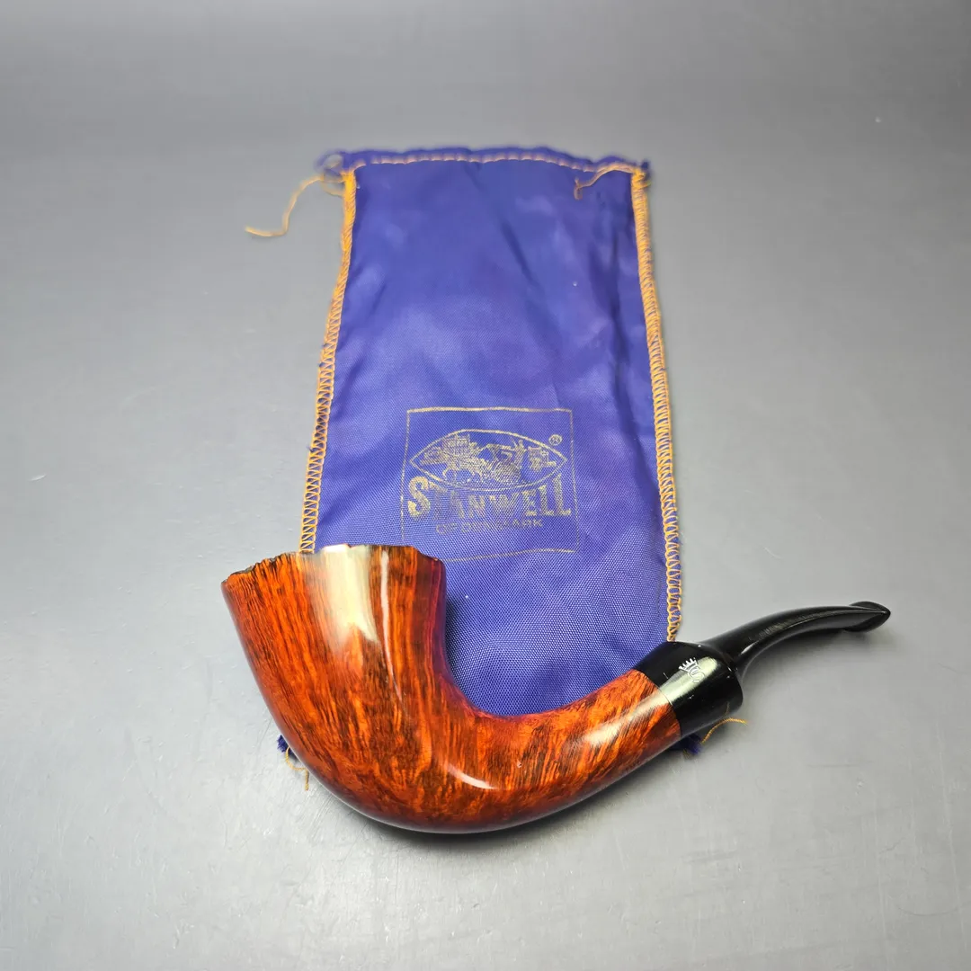 Stanwell 1980s Hand Made 126 Smooth Horn Dublin Estate Briar Pipe, Unsmoked - Image 12