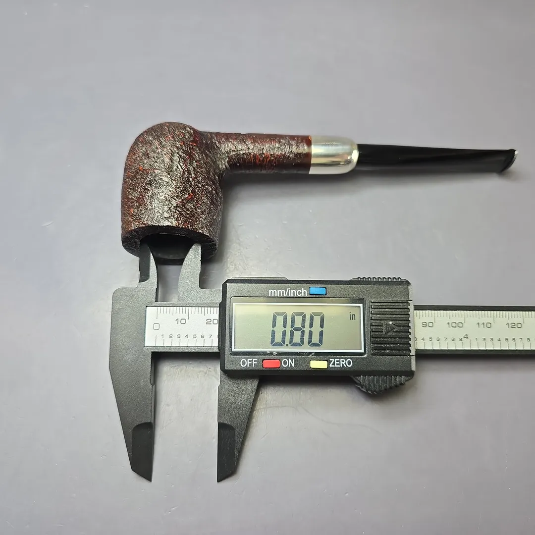 MBSD Briars Timeless Traditions 1 Sandblasted Billiard w/ Silver Handmade Briar Pipe, New - Image 13
