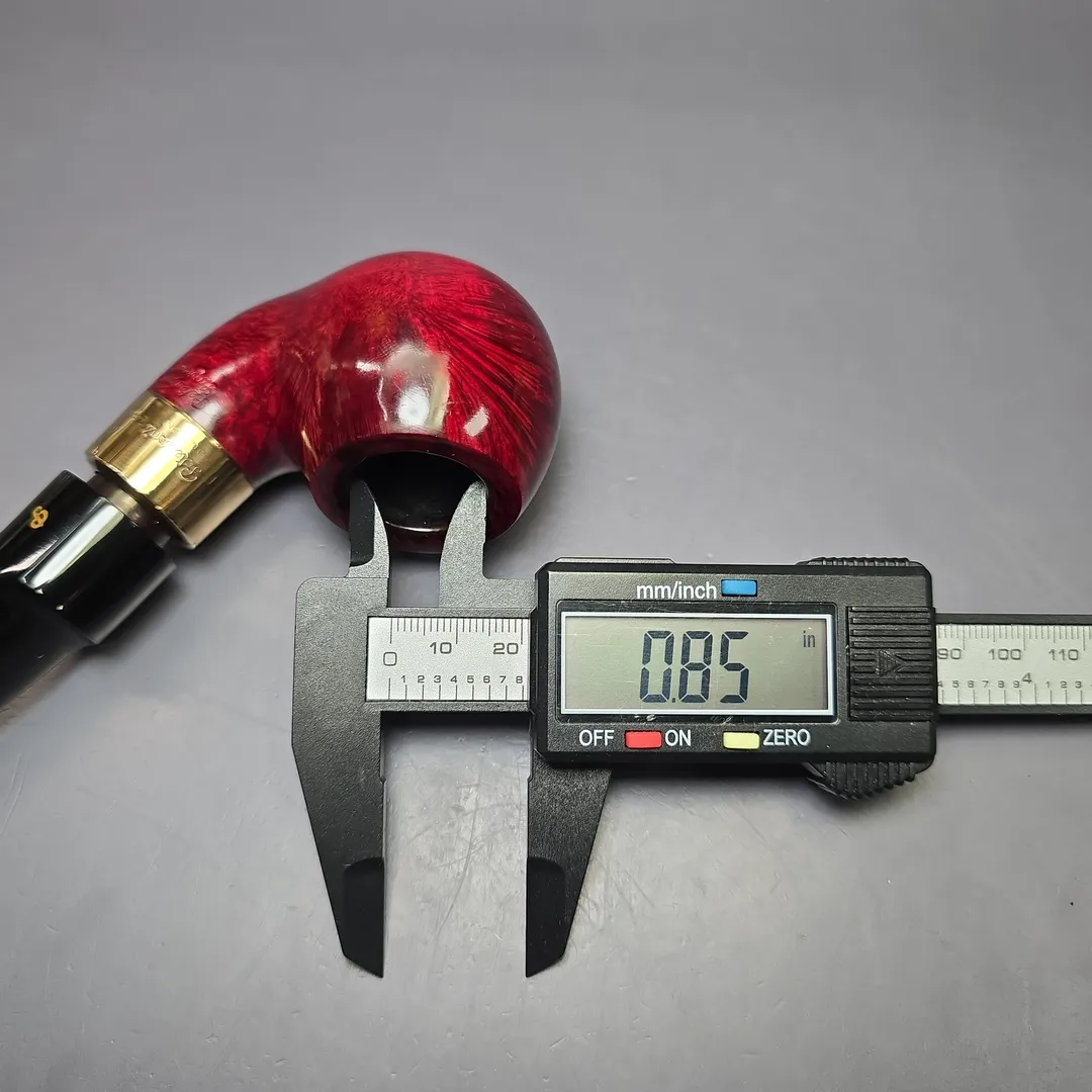 Peterson 1980 System Supreme Gold Mounted 2S Smooth Apple Estate Briar Pipe, Unsmoked - Image 13