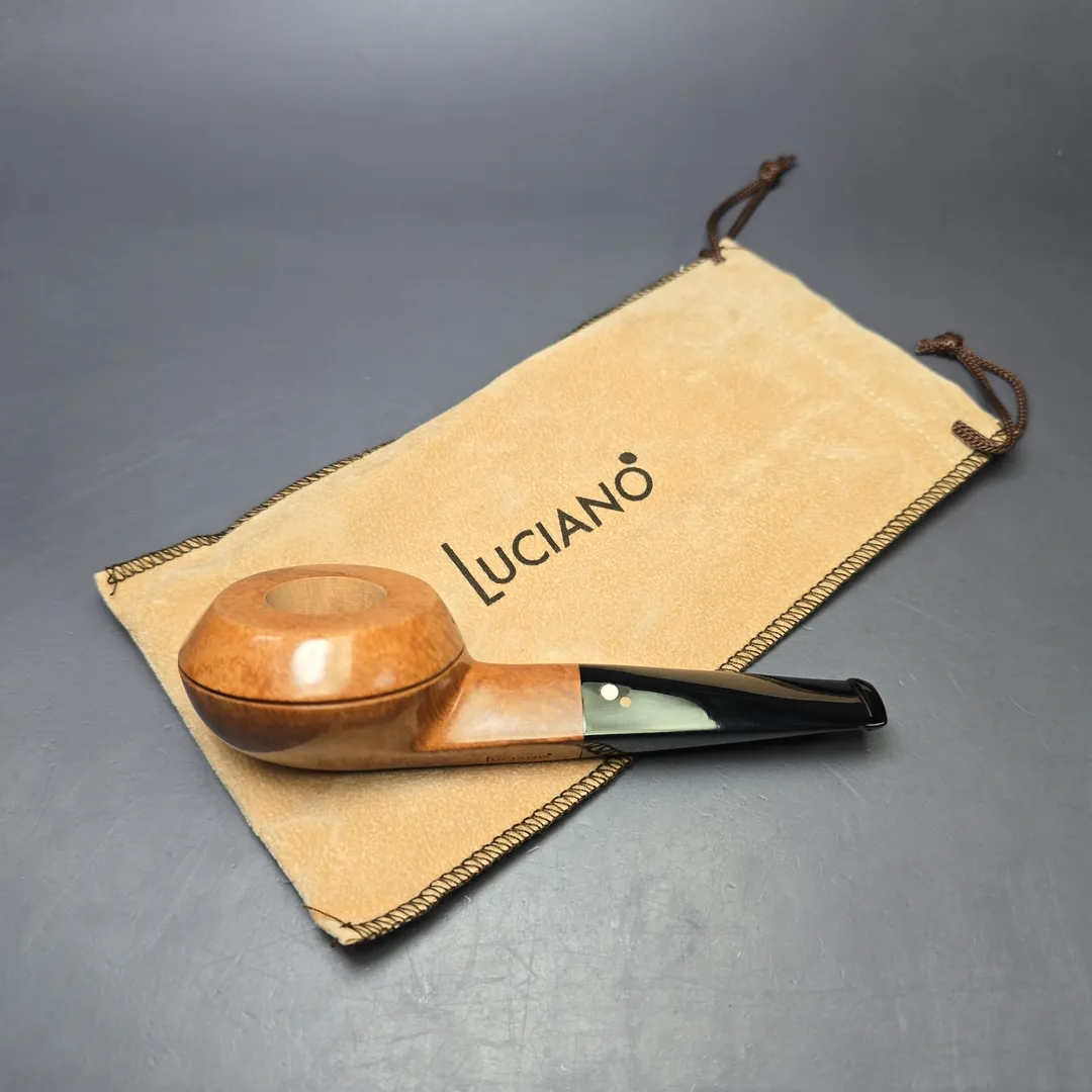 Luciano 2012 89 C Smooth Squat Bulldog Estate Briar Pipe, Unsmoked - Image 13