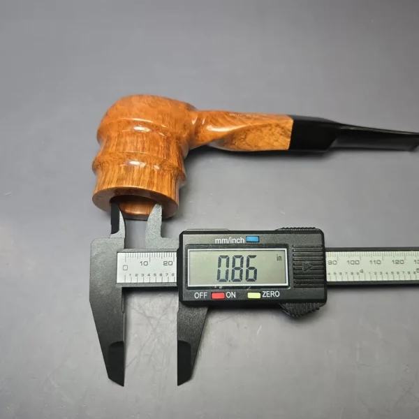 James Upshall B Grade Tradition Smooth Spiral Freehand Estate Briar Pipe, Unsmoked - Image 13