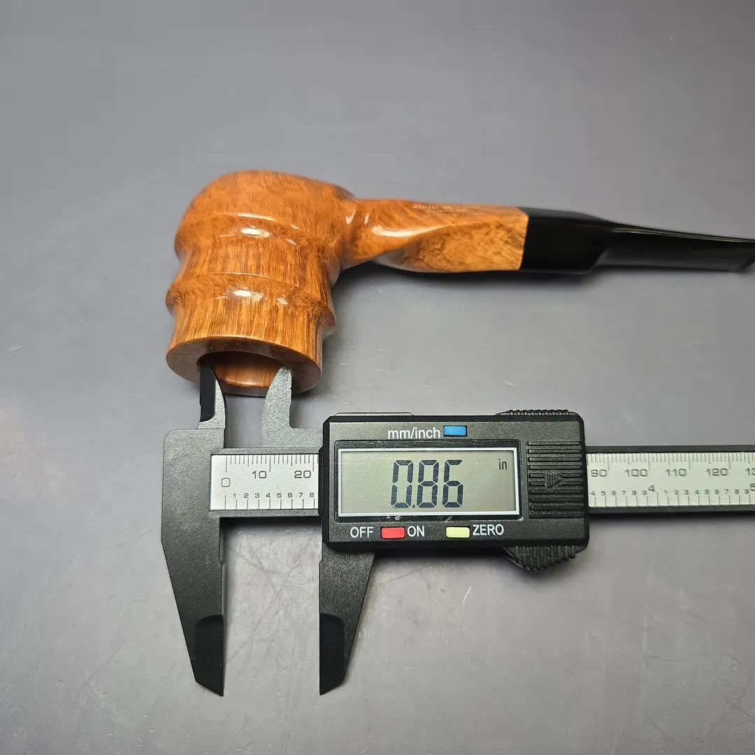 James Upshall B Grade Tradition Smooth Spiral Freehand Estate Briar Pipe, Unsmoked - Image 13