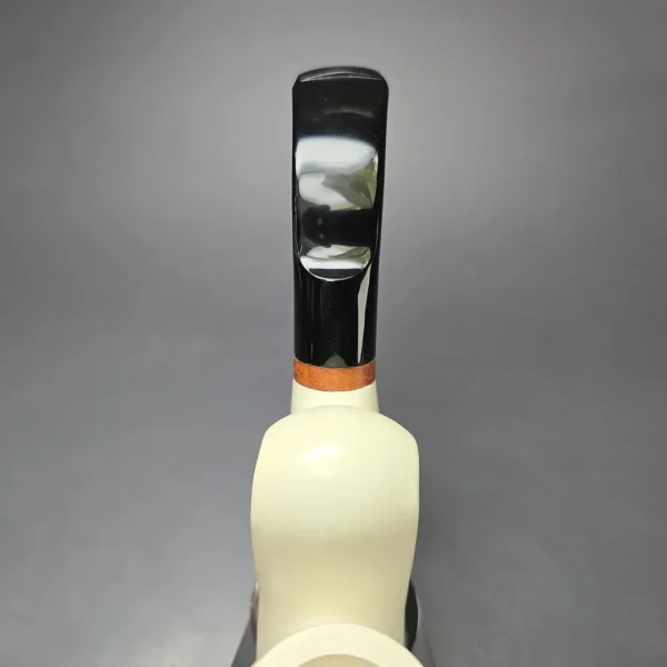 MBSD Meerschaum Deluxe Smooth Antique Style Billiard Block Meerschaum Pipe, New - Image 7