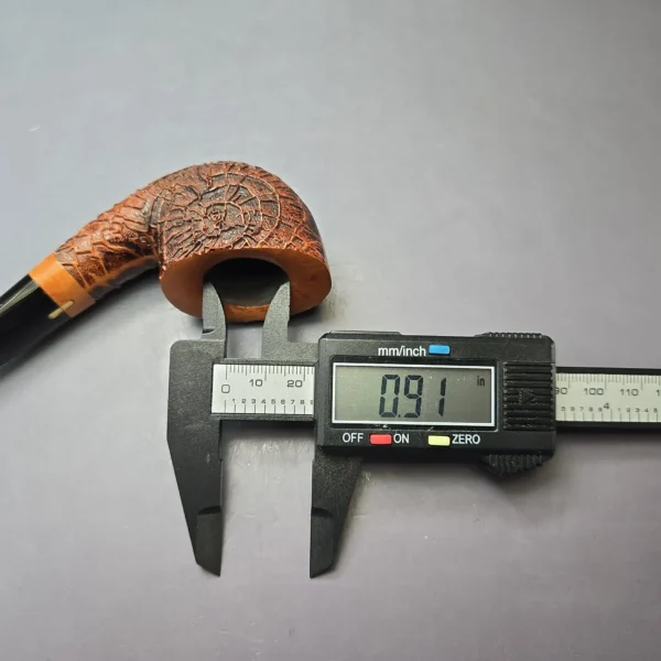 Amorelli Old Root Rusticated Pot Estate Briar Pipe, Unsmoked - Image 12