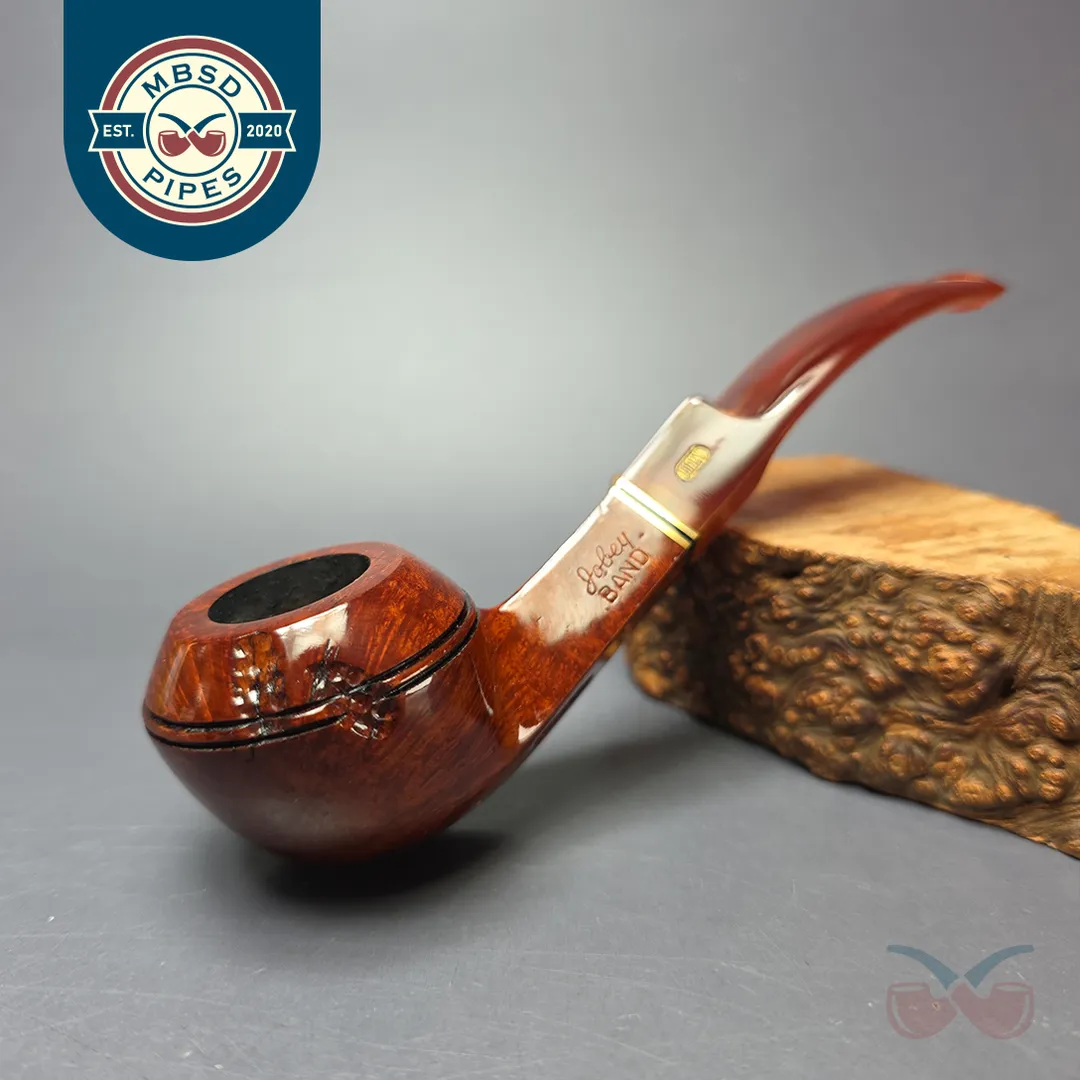 Jobey Band 200 Partially Rusticated Bulldog Estate Briar Pipe, French Estates