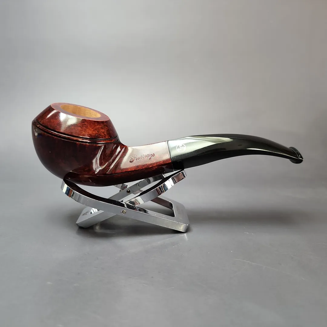 Rattray's Marlin 6 Smooth Bent Bulldog Estate Briar Pipe, Unsmoked, 9mm - Image 2