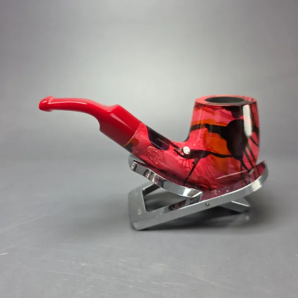 Butz Choquin Rhapsody 1504 Smooth Nosewarmer Bent Billiard Estate Briar Pipe, Unsmoked, 9mm - Image 4