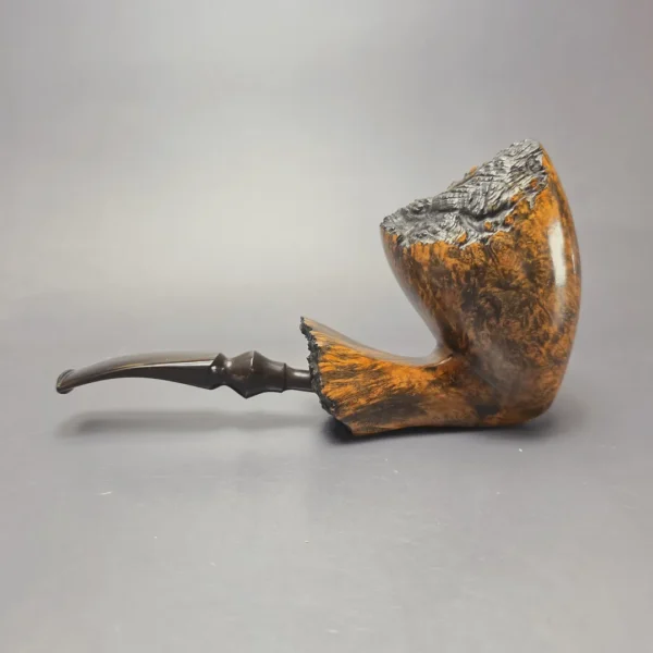 Ben Wade (Preben Holm) Golden Walnut Smooth Freehand Estate Briar Pipe, Danish Estates - Image 4