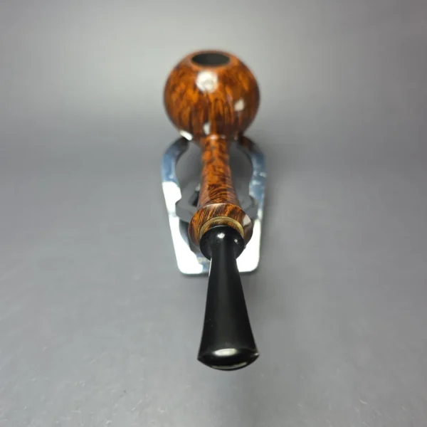 Brentegani Smooth Long Shank Footed Apple Handmade Briar Pipe, New - Image 5