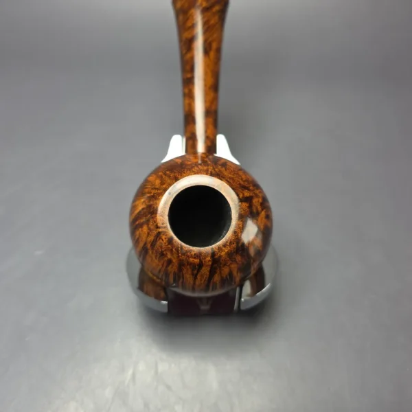 Brentegani Smooth Long Shank Footed Apple Handmade Briar Pipe, New - Image 6