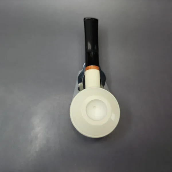 MBSD Meerschaum Deluxe Smooth Squat Rhodesian Block Meerschaum Pipe, New - Image 6