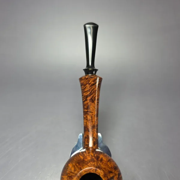 Brentegani Smooth Long Shank Footed Apple Handmade Briar Pipe, New - Image 7