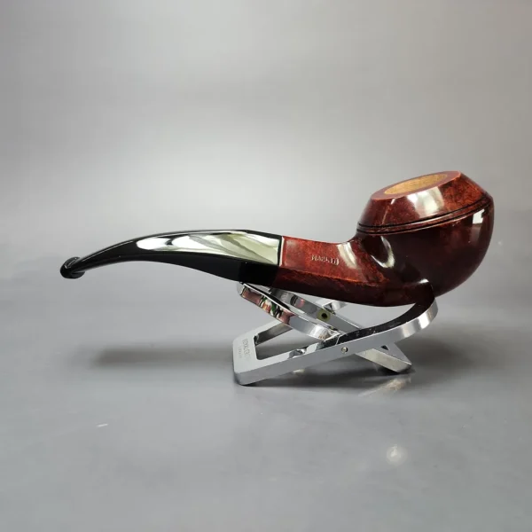 Rattray's Marlin 6 Smooth Bent Bulldog Estate Briar Pipe, Unsmoked, 9mm - Image 7