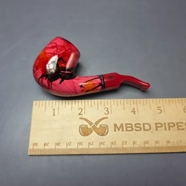 Butz Choquin Rhapsody 1504 Smooth Nosewarmer Bent Billiard Estate Briar Pipe, Unsmoked, 9mm - Image 8