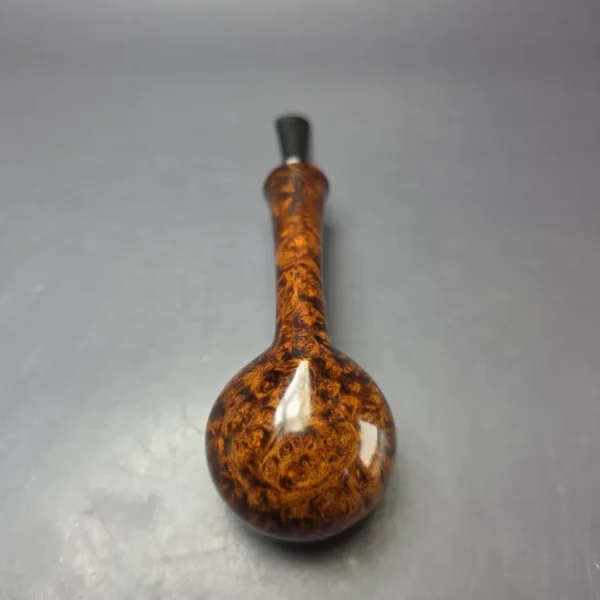 Brentegani Smooth Long Shank Footed Apple Handmade Briar Pipe, New - Image 8