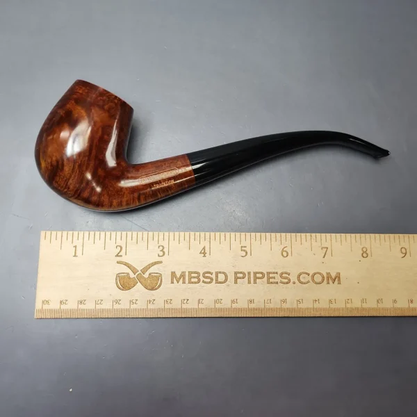 James Upshall Empire Series Tradition Magnum Smooth Bent Billiard Estate Briar Pipe, Unsmoked - Image 8