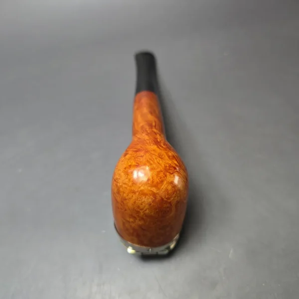 Peterson Antique Nickel Cap Natural 15 Smooth Billiard Estate Briar Pipe, Irish Estates - Image 9