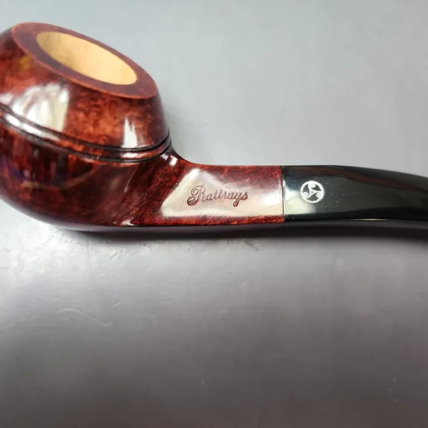 Rattray's Marlin 6 Smooth Bent Bulldog Estate Briar Pipe, Unsmoked, 9mm - Image 10