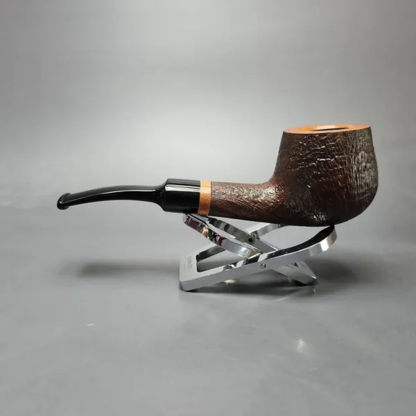 Vauen Mokka 5240 Partially Sandblasted Pot Estate Briar Pipe, Unsmoked, 9mm - Image 7