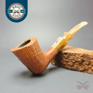 Savinelli Autograph 6 N Natural Sandblasted Dublin Estate Briar Pipe, Unsmoked