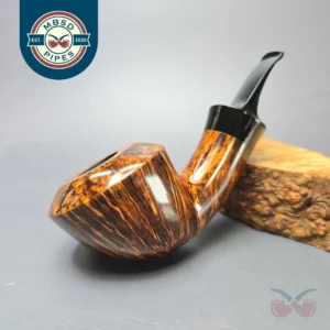 Yang Kun Smooth Signature Grade Rhodesian Handmade Briar Pipe, New
