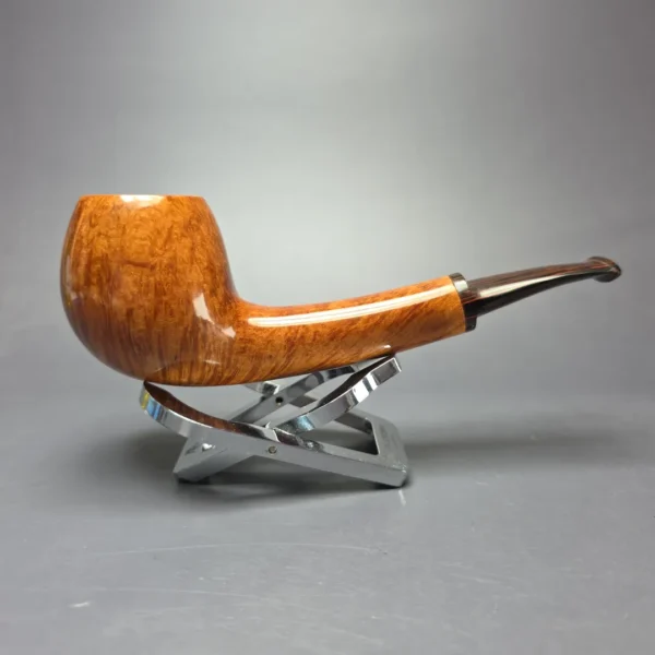 Dave Neeb Smooth Long Shank Apple Handmade Briar Pipe, New - Image 10