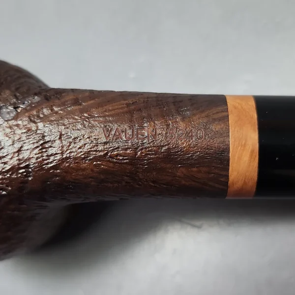 Vauen Mokka 5240 Partially Sandblasted Pot Estate Briar Pipe, Unsmoked, 9mm - Image 10