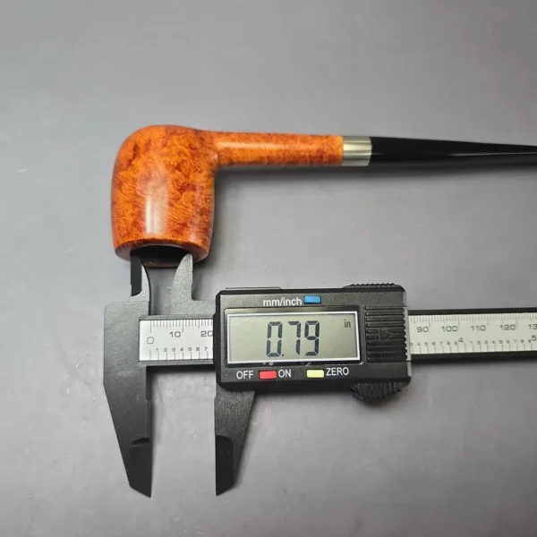 Bruno Nuttens Bing B3 Smooth Billiard w/ Aluminum Briar Pipe, New - Image 13