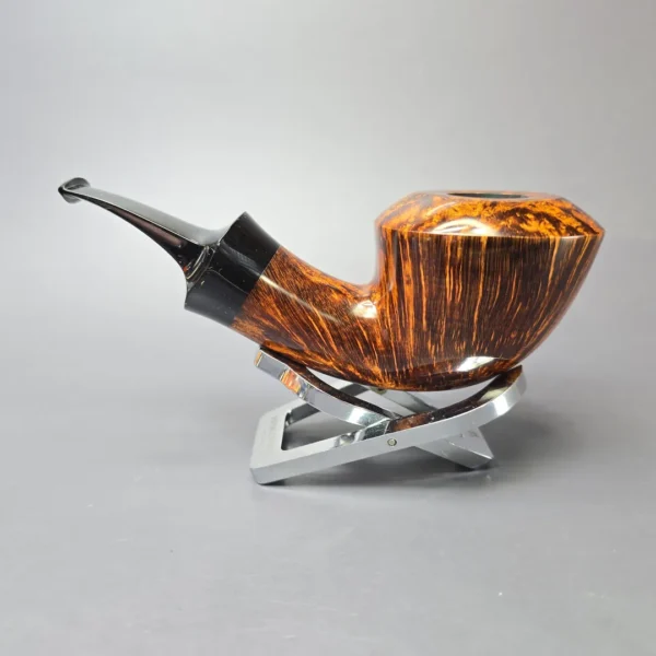 Yang Kun Smooth Signature Grade Rhodesian Handmade Briar Pipe, New - Image 4