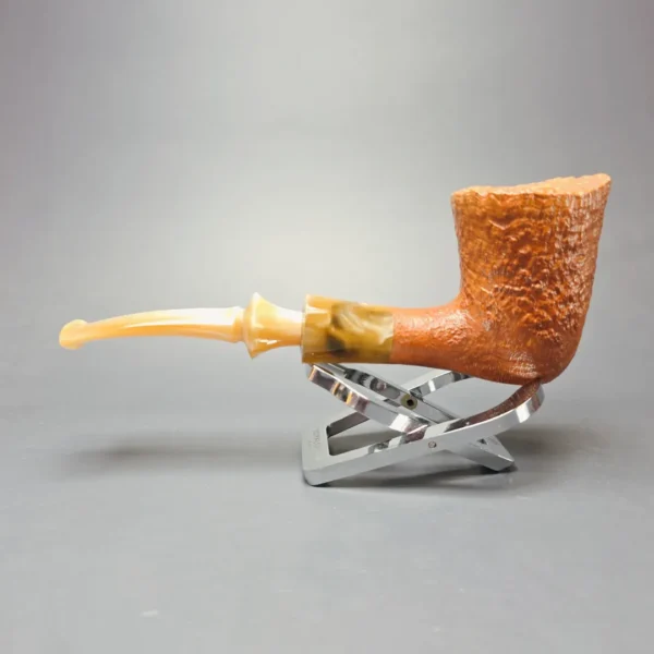 Savinelli Autograph 6 N Natural Sandblasted Dublin Estate Briar Pipe, Unsmoked - Image 5