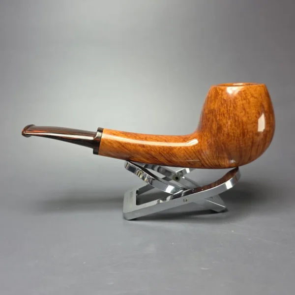 Dave Neeb Smooth Long Shank Apple Handmade Briar Pipe, New - Image 8