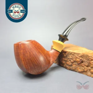 Lasse Skovgaard Lion Grade Smooth Egg w/ Boxwood Estate Briar Pipe, Danish Estates
