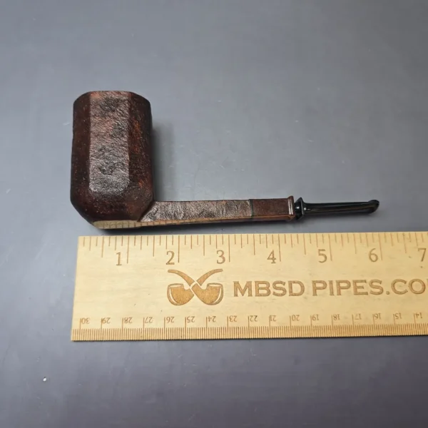 Piero Vitale Partially Sandblasted Panel w/ Cocobolo (2 Star) Handmade Briar Pipe, New - Image 9